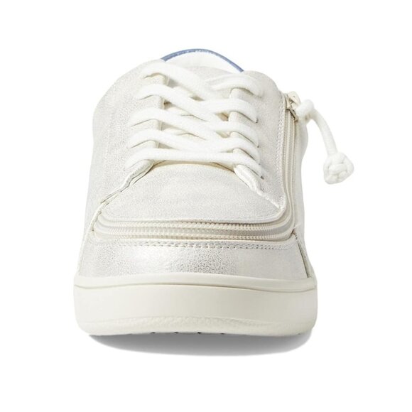 New No Box Billys' Footwear Women's Zip Up Adaptive Sneaker II Silver 8W BY361 - Picture 6 of 6